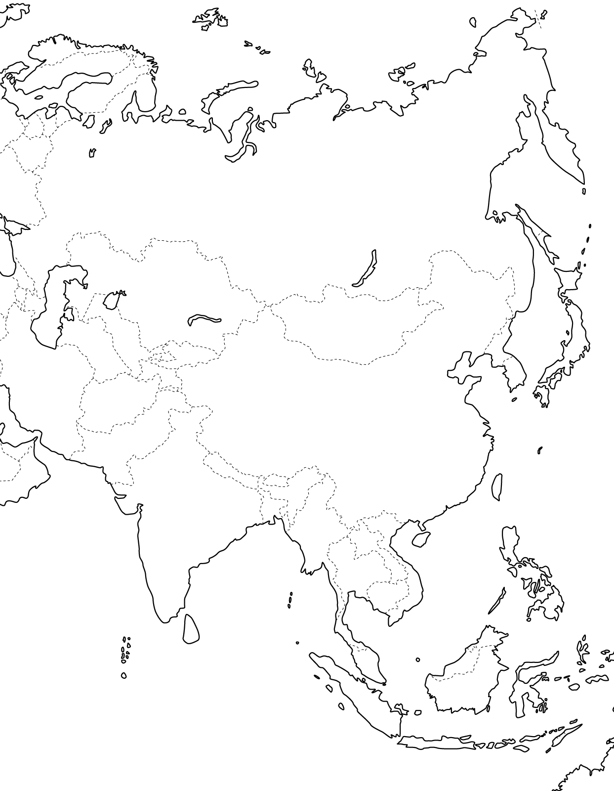 Blindkarta Asien