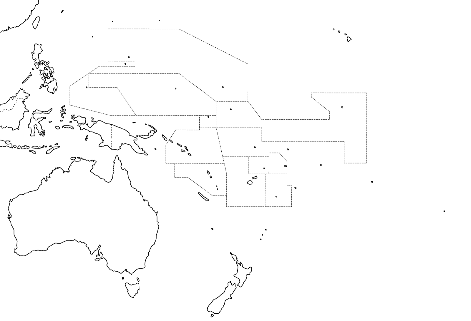Blindkarta Oceanien